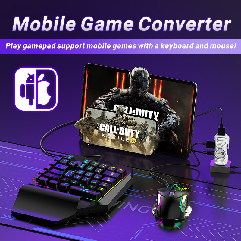 Mobile Games Converter Kit Mob - مراجعة Gaming Keyboard Half وسعره