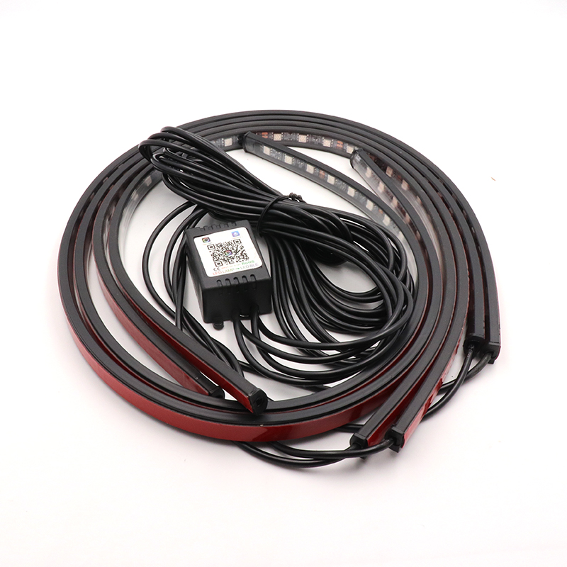 Niscarda 4PCS 12V IP65 App Con - مراجعة Rgb Underglow Strip وسعره