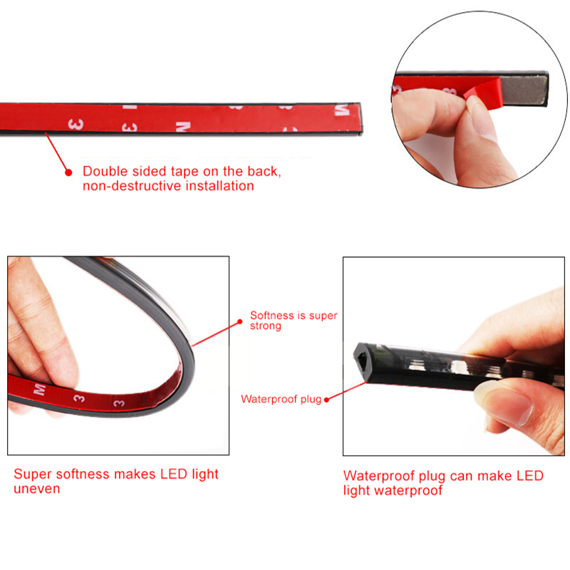 Niscarda 4PCS 12V IP65 App Con - مراجعة Rgb Underglow Strip وسعره
