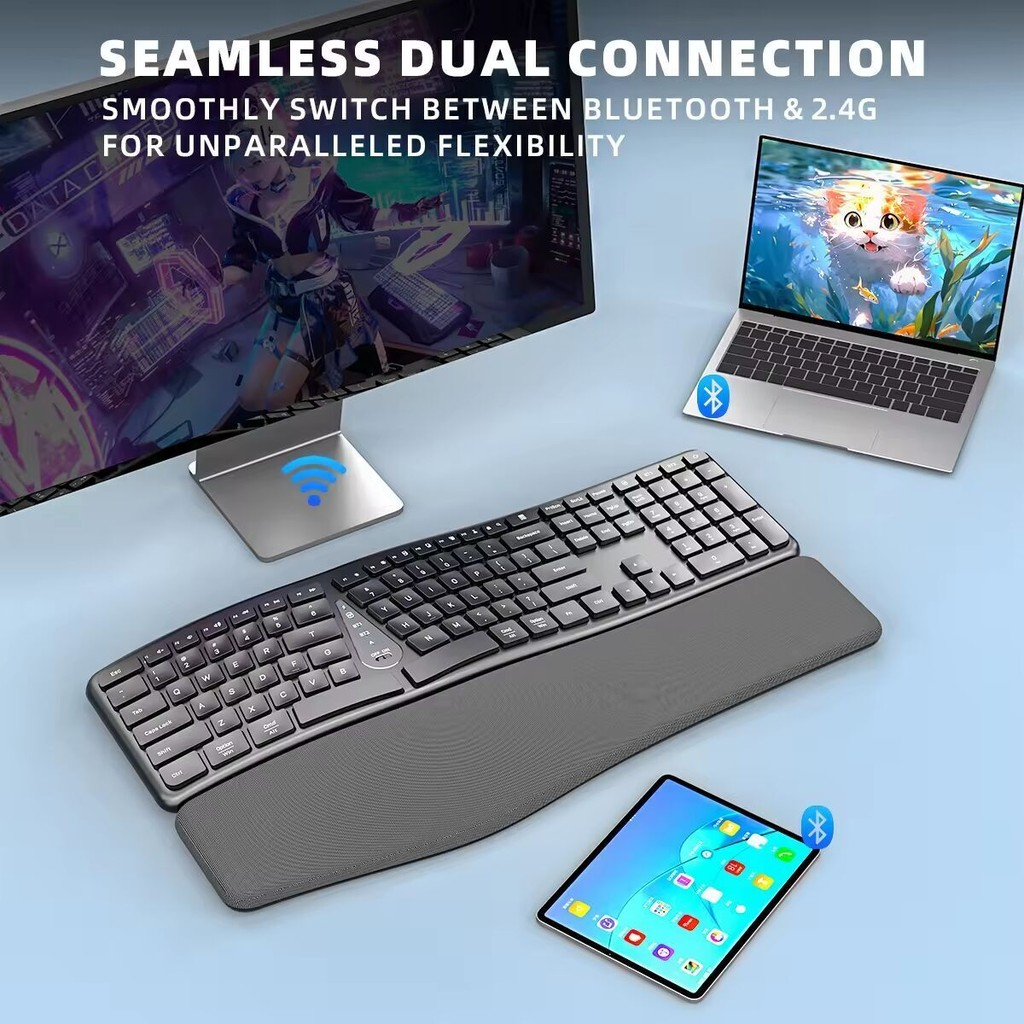 2.4G Wireless Keyboard Mouse C - مراجعة Gaming Keyboard Ergonomic وسعره