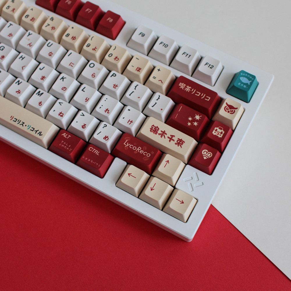 Lycoris Recoil Anime PBT Keyca - مراجعة Gaming Keyboard Ergonomic وسعره