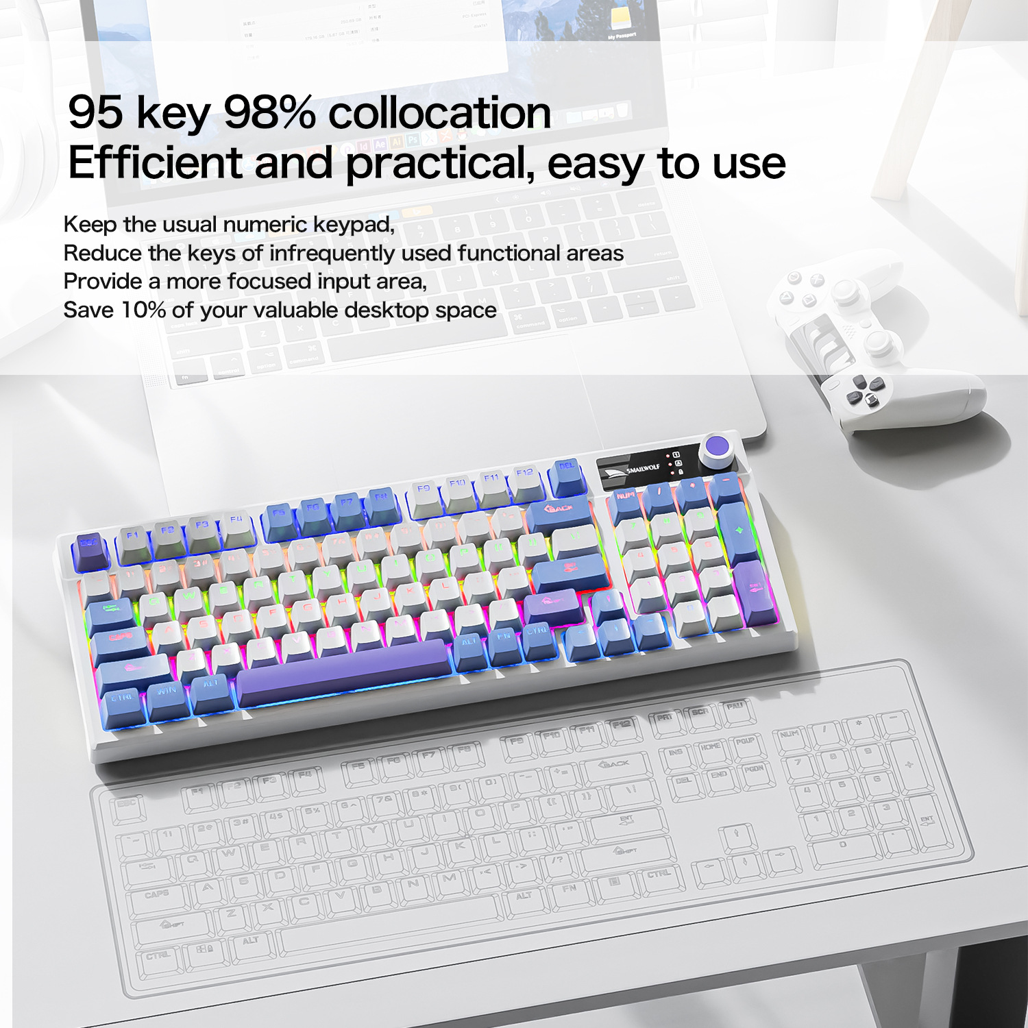Spanish Mechanical Keyboard Sp - مراجعة Gaming Keyboard Blue Switches وسعره