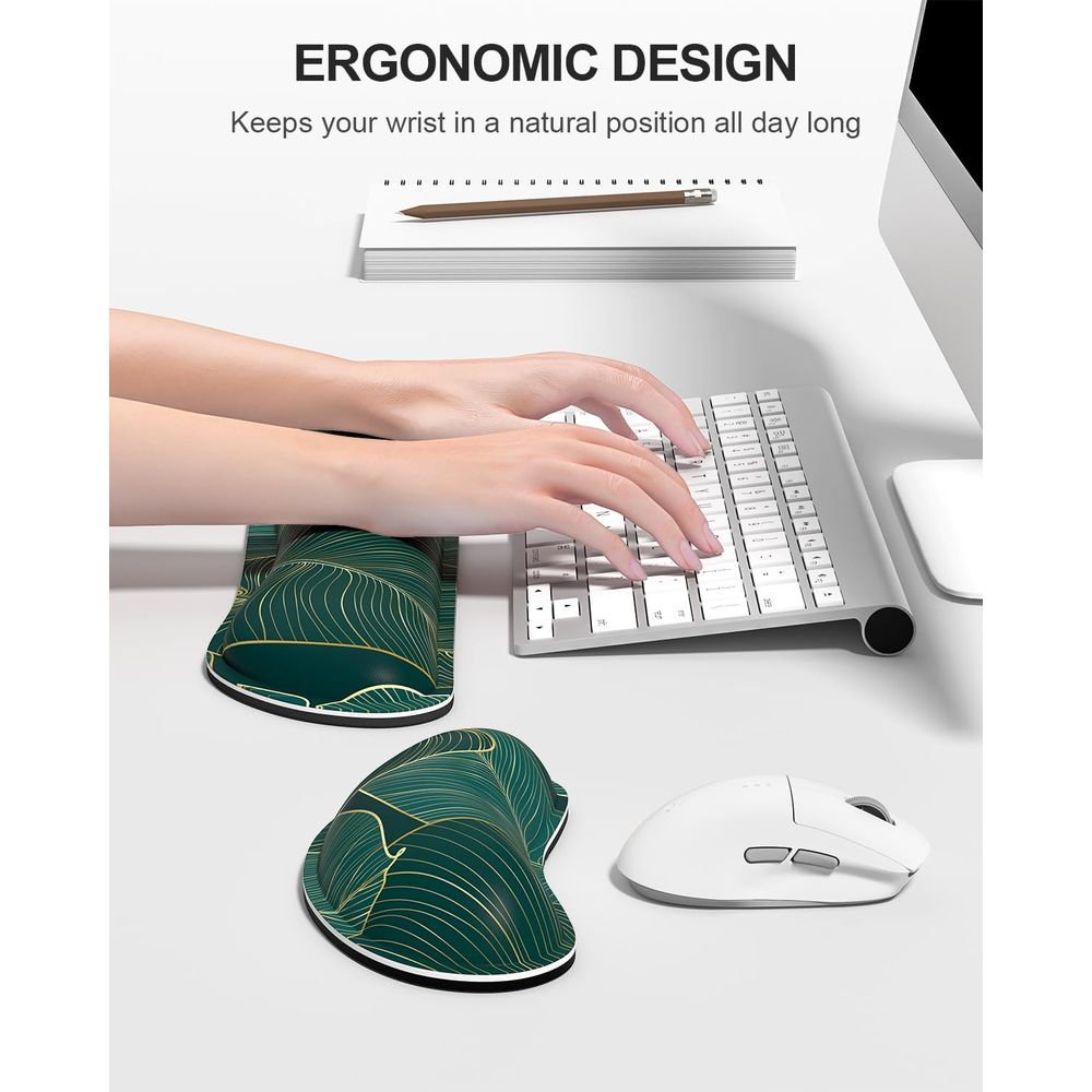 Ergonomic Memory Foam Wrist Re - مراجعة Gaming Keyboard Ergonomic وسعره
