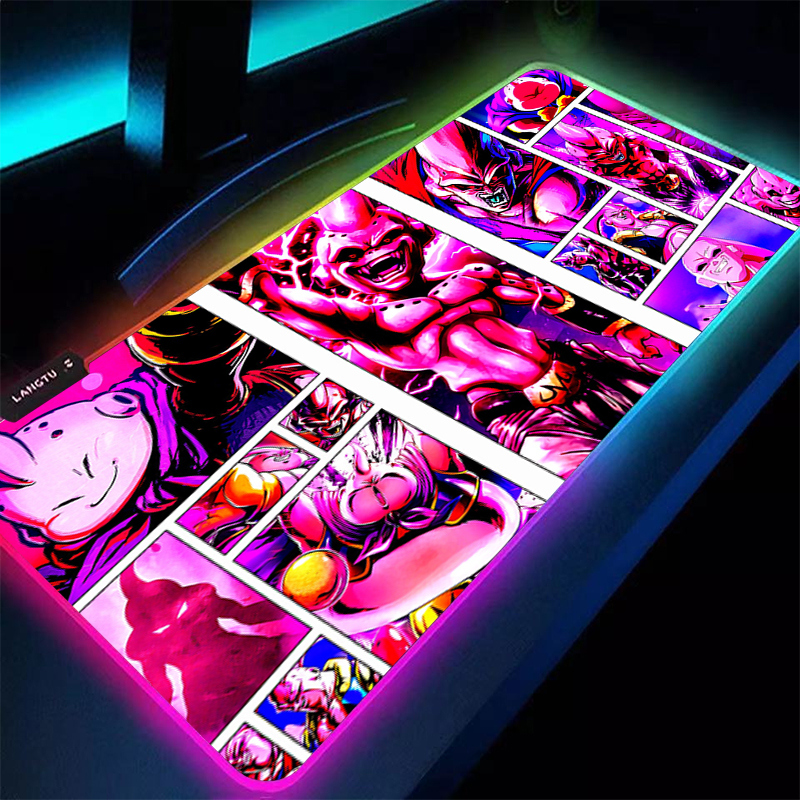 RGB Mouse Pad 90x40cm DBZ Drag - مراجعة Gaming Keyboard Theme وسعره
